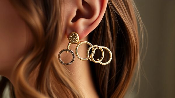 Boucles d'oreilles créoles femme : élégance en triple anneau